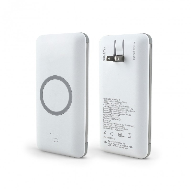 Chi-Charge Pro - 10,000 mAh Universal Power Bank with Wireless Charging 9