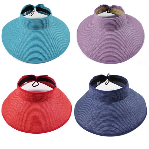 Foldable Roll Up Beach Straw Hat 3
