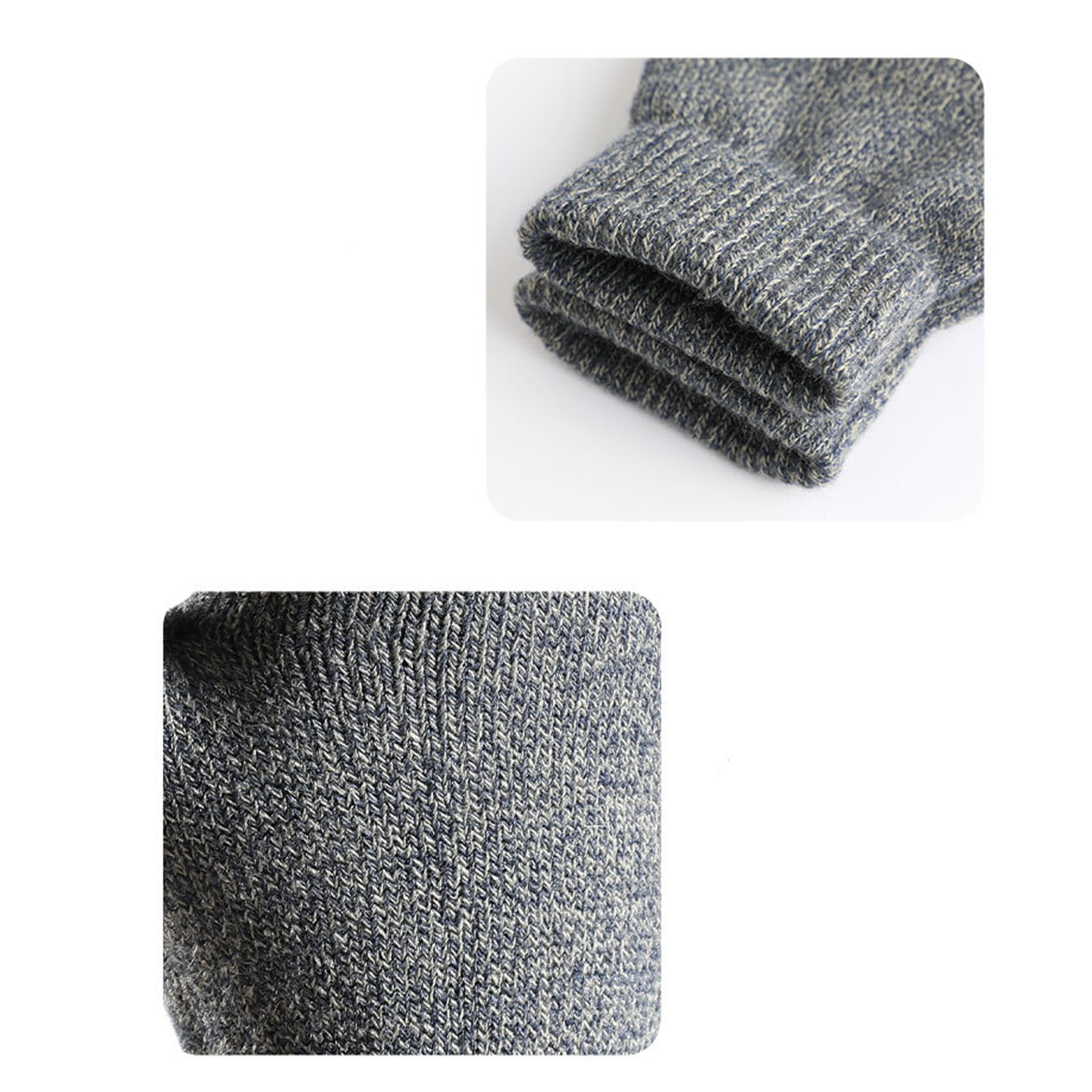 Polyester Anti-Slip Thermal Knit Gloves For Winter Warmth 7
