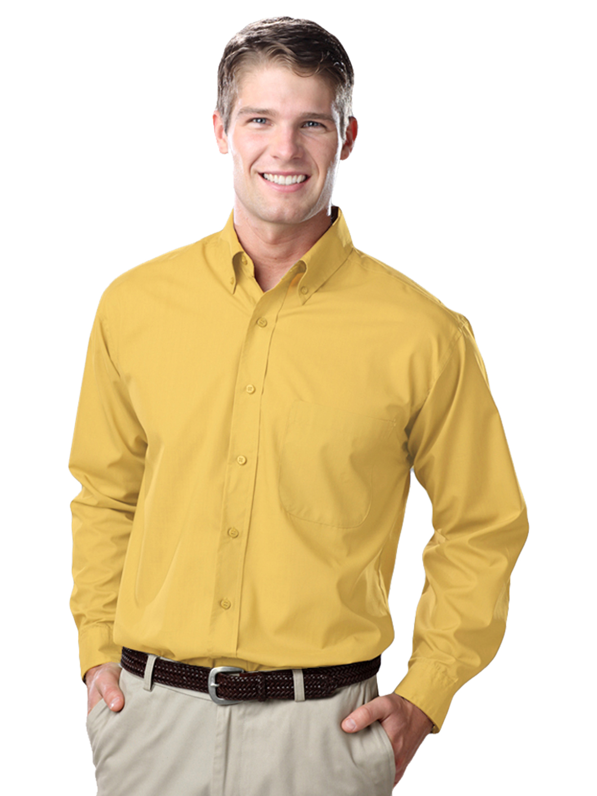 Blue Generation - Men's 1-Pocket Value Poplin Shirt 51