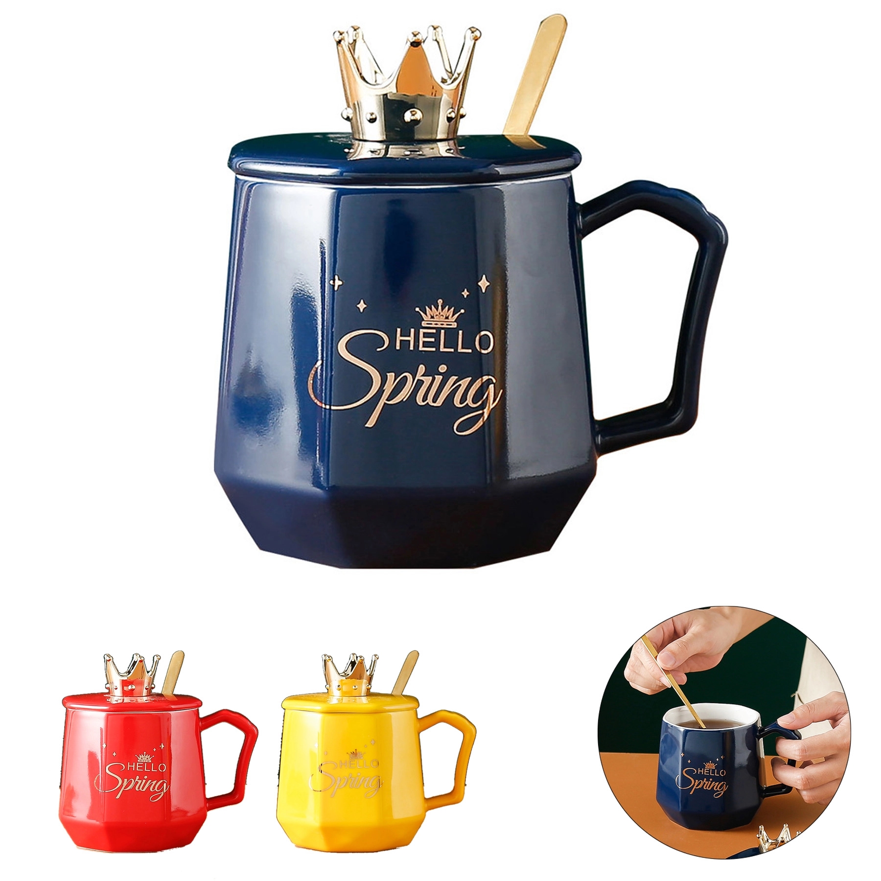 Ceramic Mug with Spoon 2