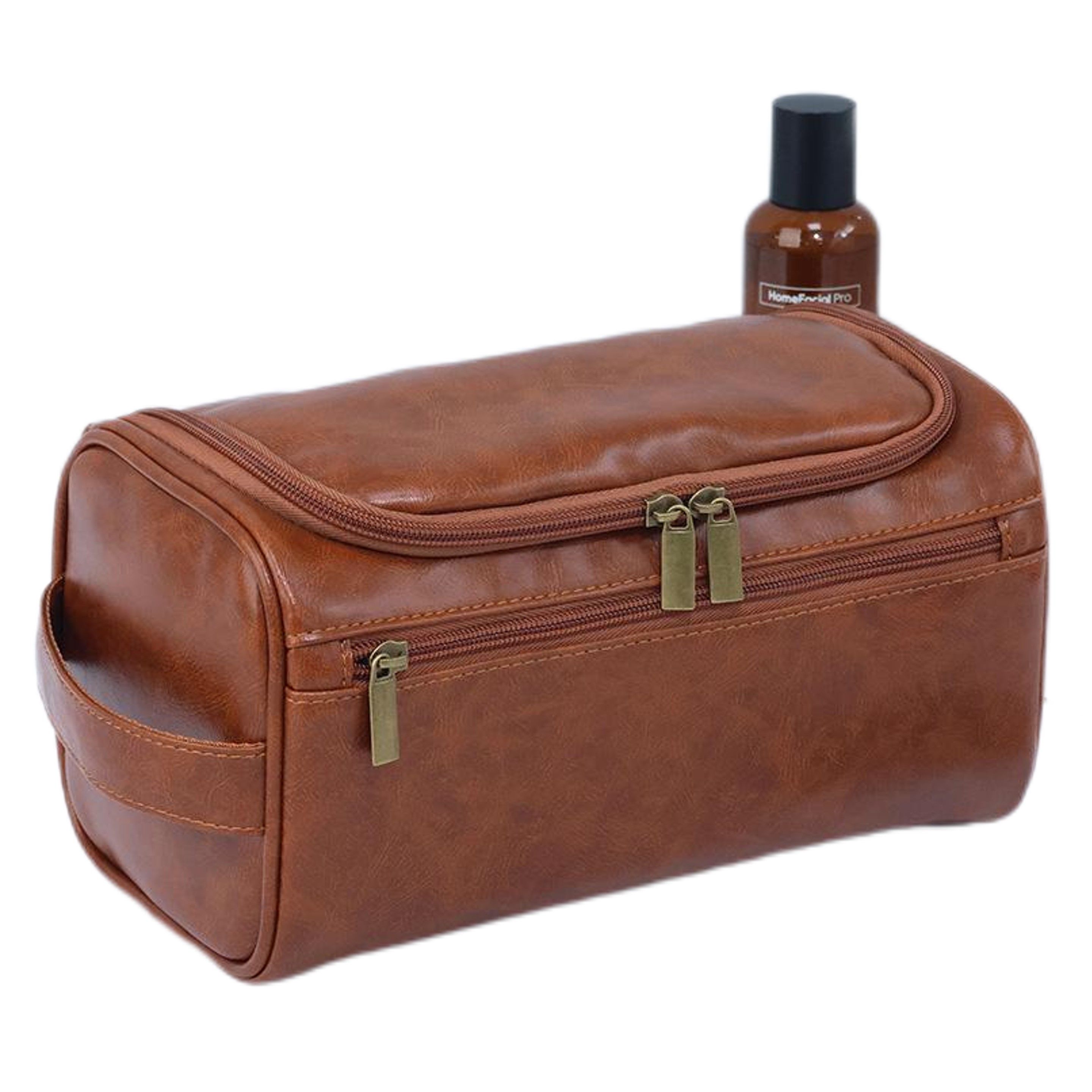 Vegan Leather Hanging Toiletry Bag 4