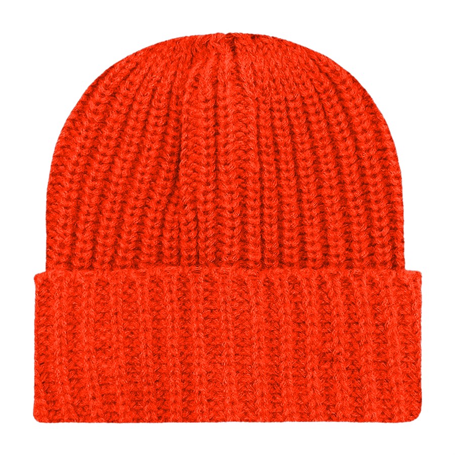Chunky Ribbed Cuffed Beanie with Custom Logo - 100% Acrylic 69