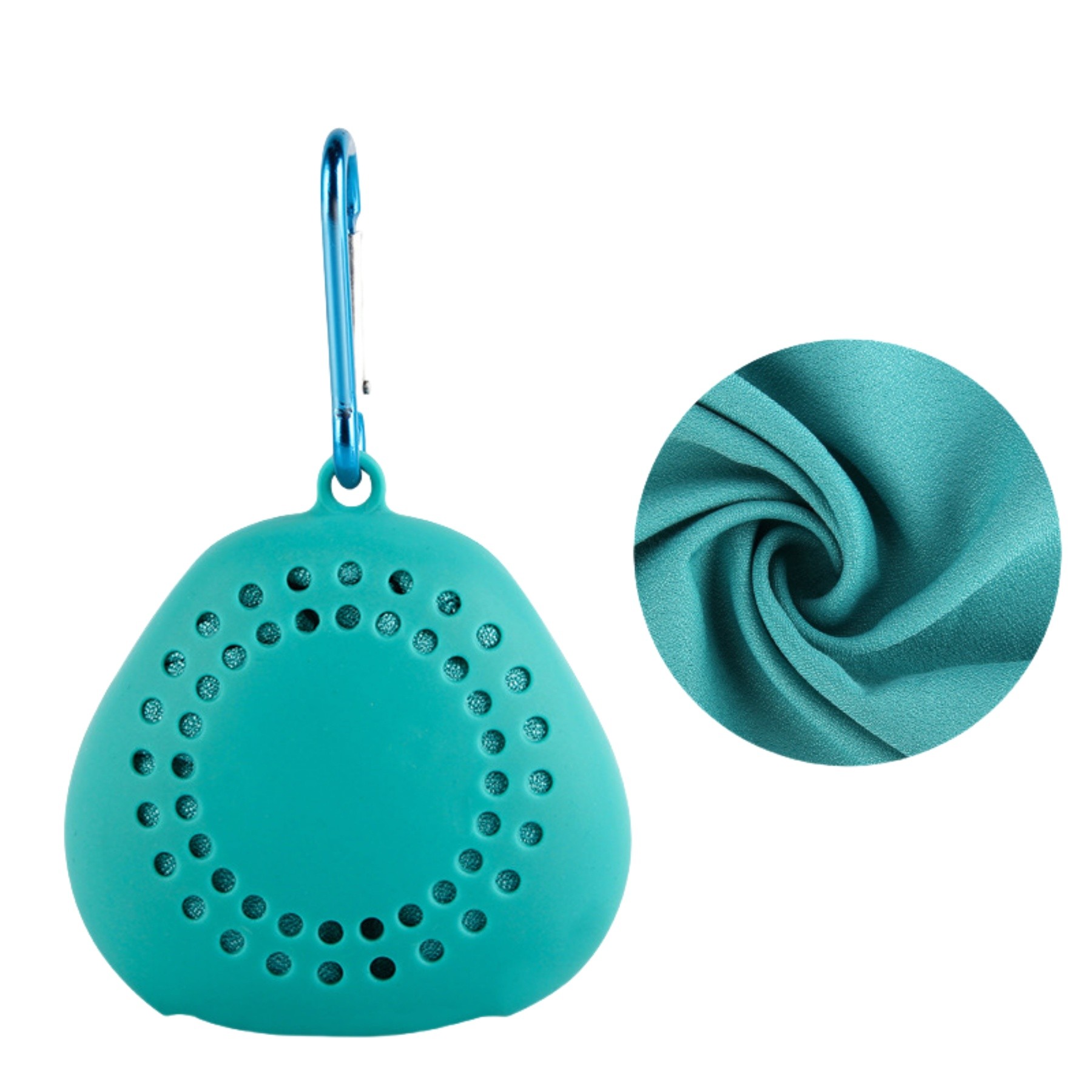 Microfiber Wicking Towel With Silicone Case 2