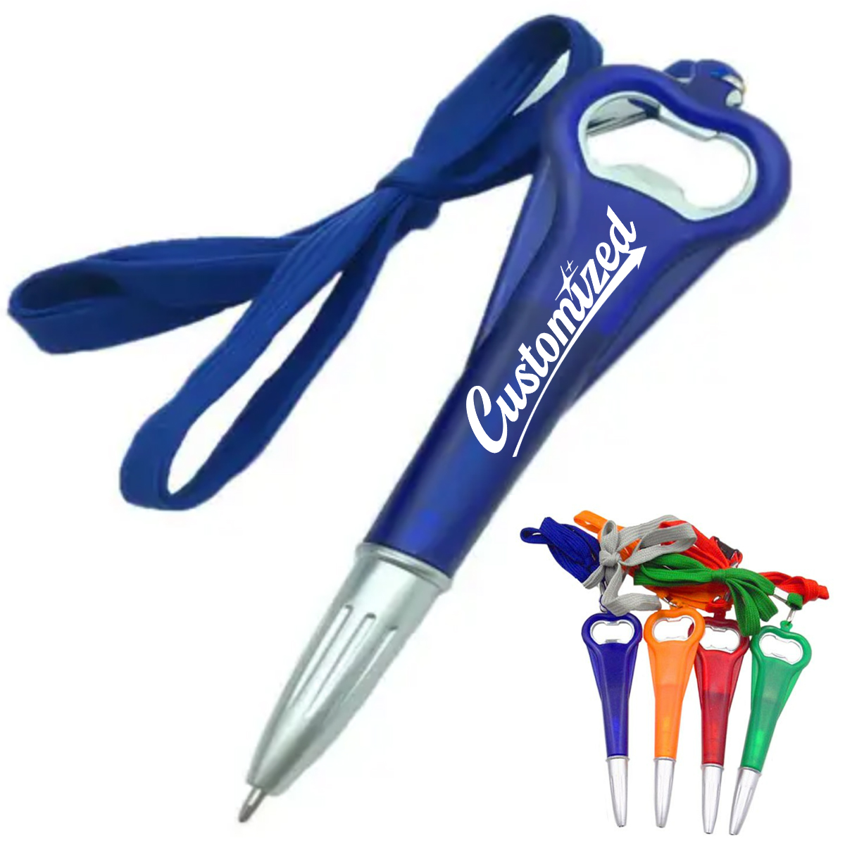 3-in-1 Bottle Opener Pen with Lanyard 2