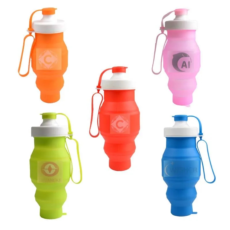 18oz Travel Folding Water Bottle 3