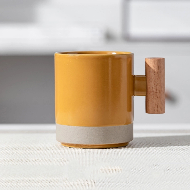 Custom 12 Oz Creative Solid Color Ceramic Mug 8
