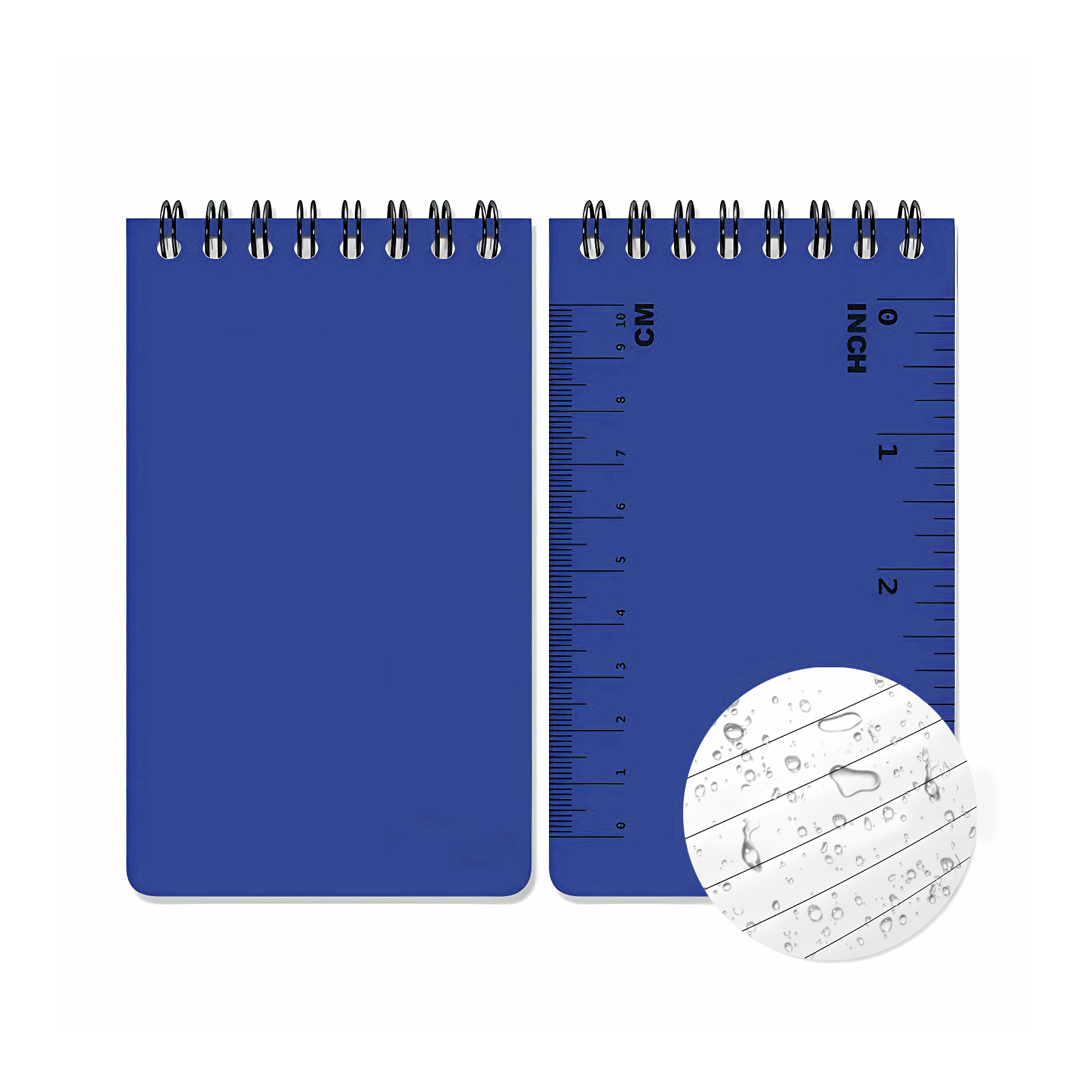 50 Sheet Portable Waterproof Mini Coil Notebook With Scale 4