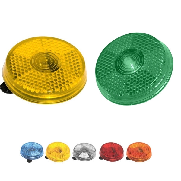 Round Blinking Light with Back Clip 2
