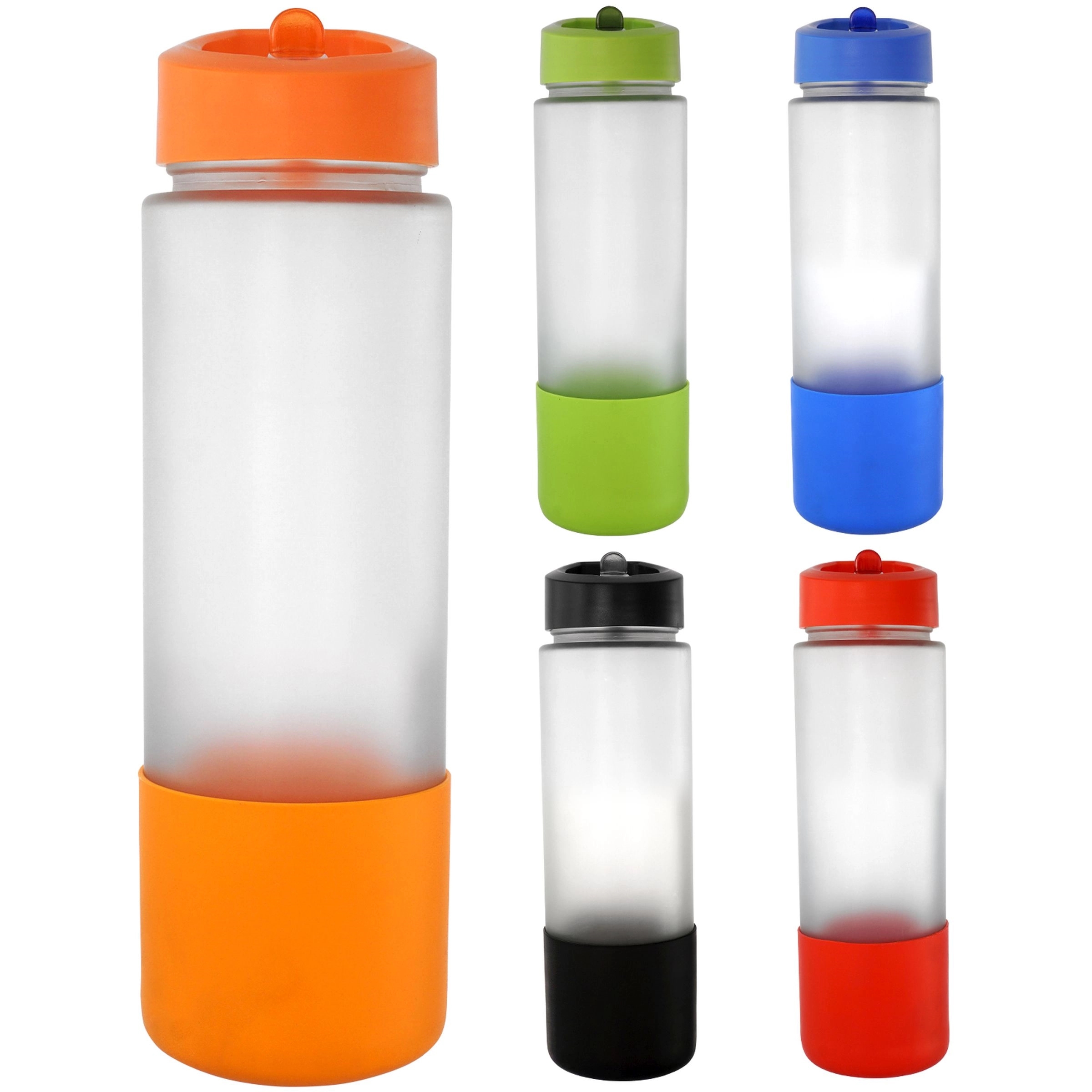 Pop Up 22 oz. Frosted Glass Grip Bottle 5