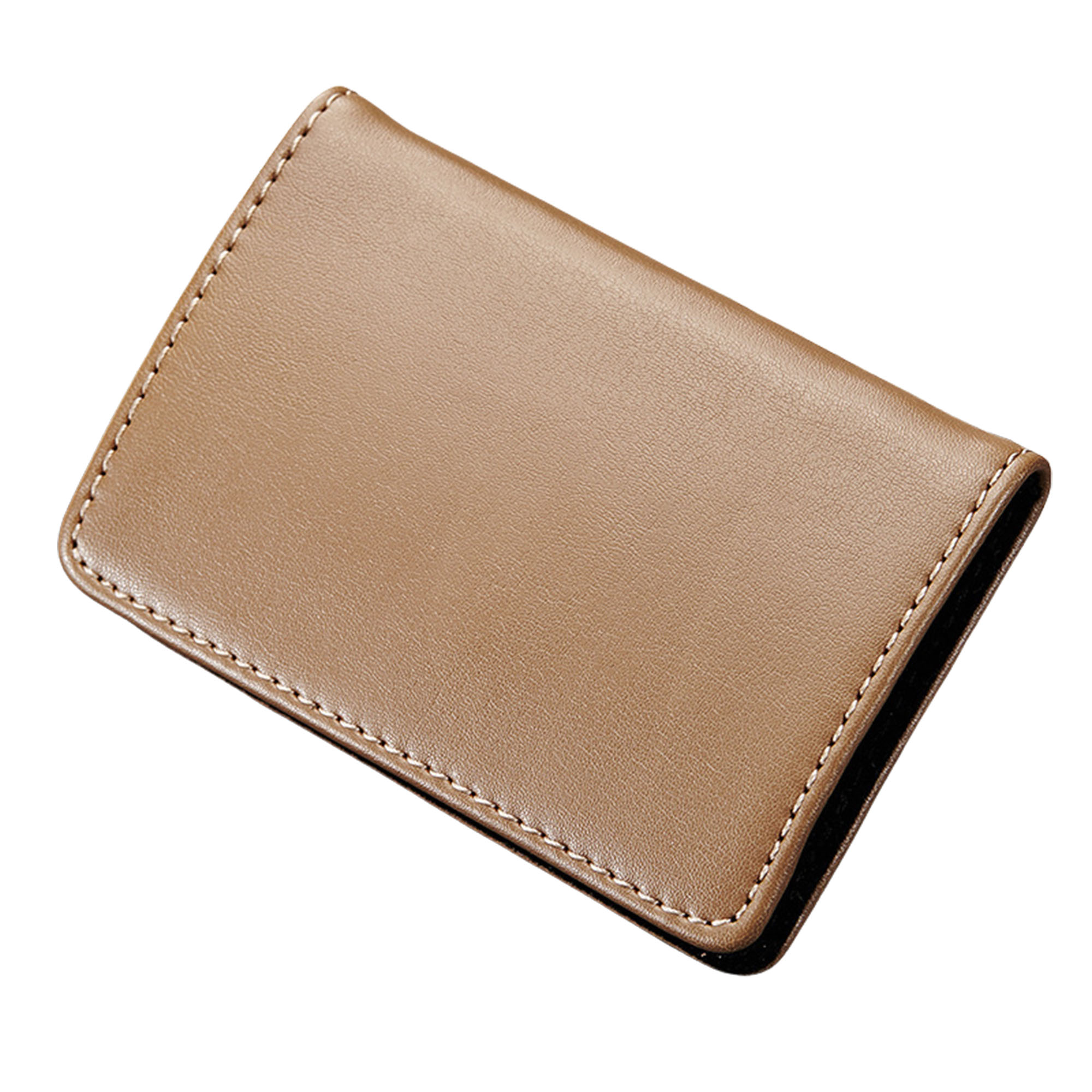 Leather Stainless Steel Business Card Holder for Men 7