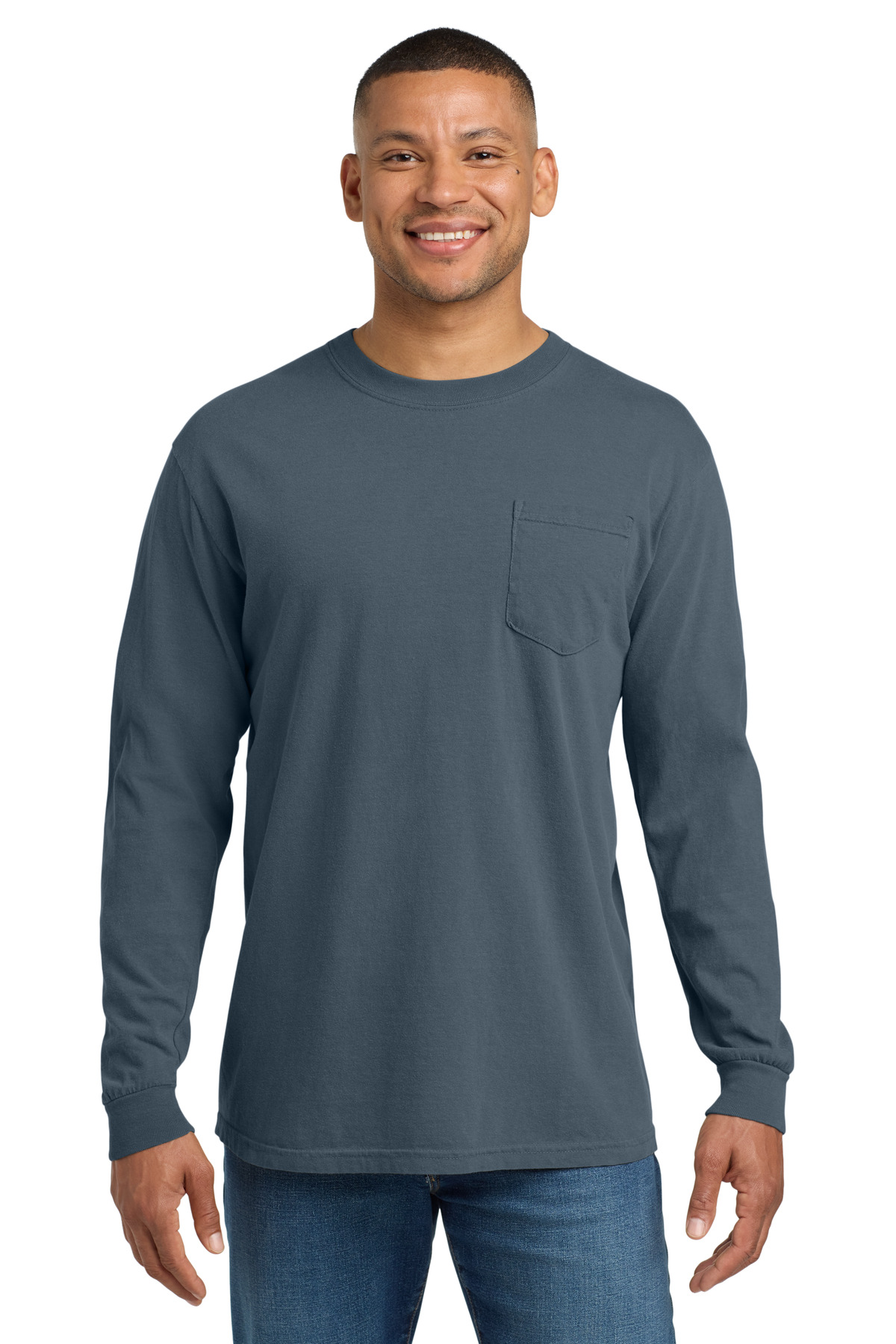 COMFORT COLORS Heavyweight Ring Spun Long Sleeve Pocket Tee. 4410 70
