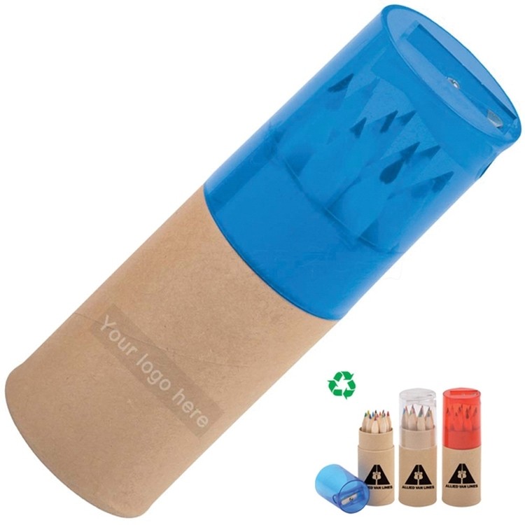Eco friendly 12 Colors Suit Crayons with Pencil Sharpener 2