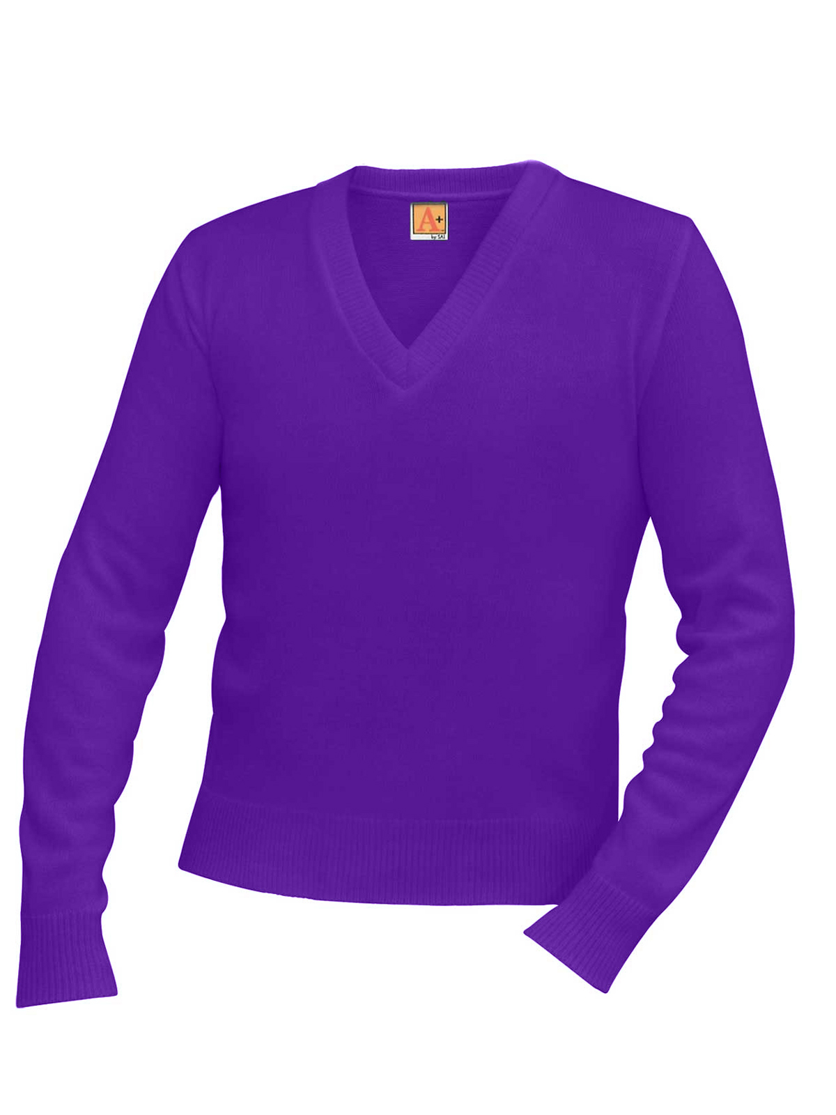 A+ Uniforms - Unisex Jersey V-Neck Long-Sleeve Pullover Sweatshirt 1