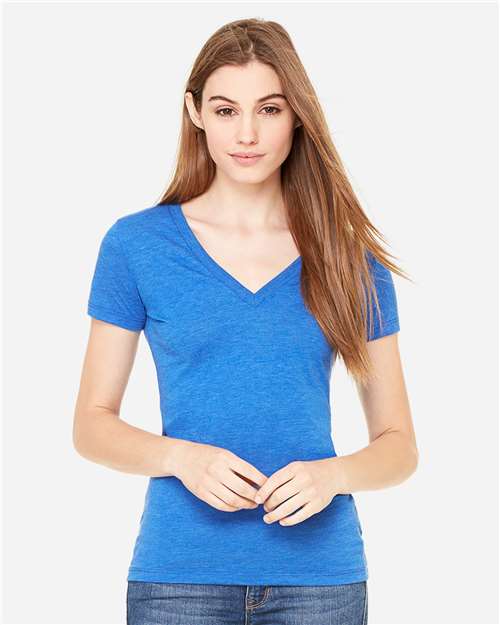 Women's Triblend Deep V-Neck Tee - 8435 2