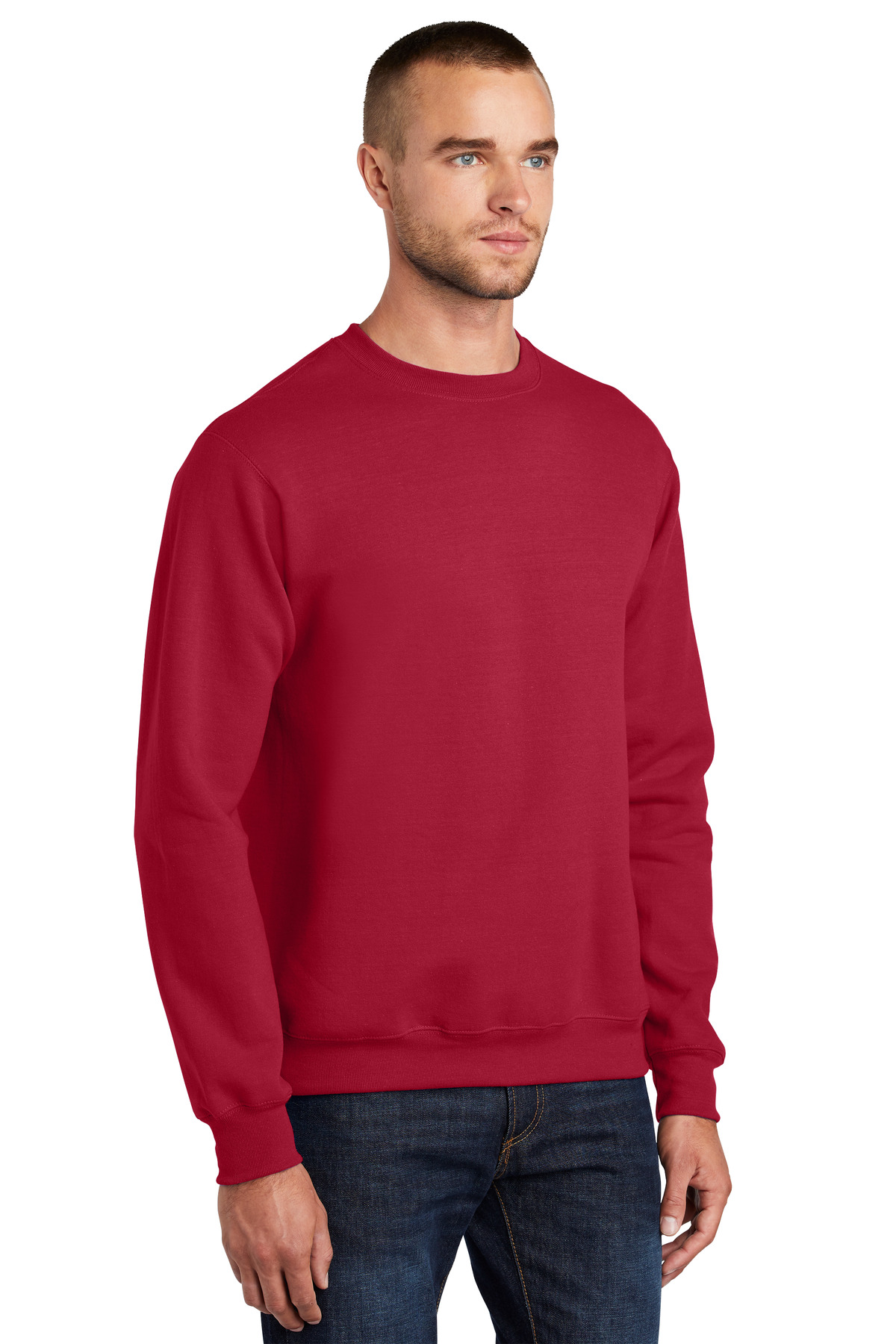 Port & Company® Essential Fleece Crewneck Sweatshirt, custom hoodie or sweatshirt with logo imprint 20