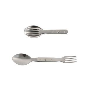 Versatile Stainless Steel Folded Dual Head Spoon And Fork 4