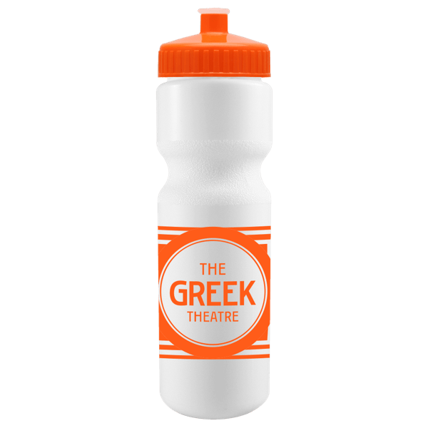 Cyclo-Cross 28oz Bike Bottle - White w/Push-Pull Lid 5