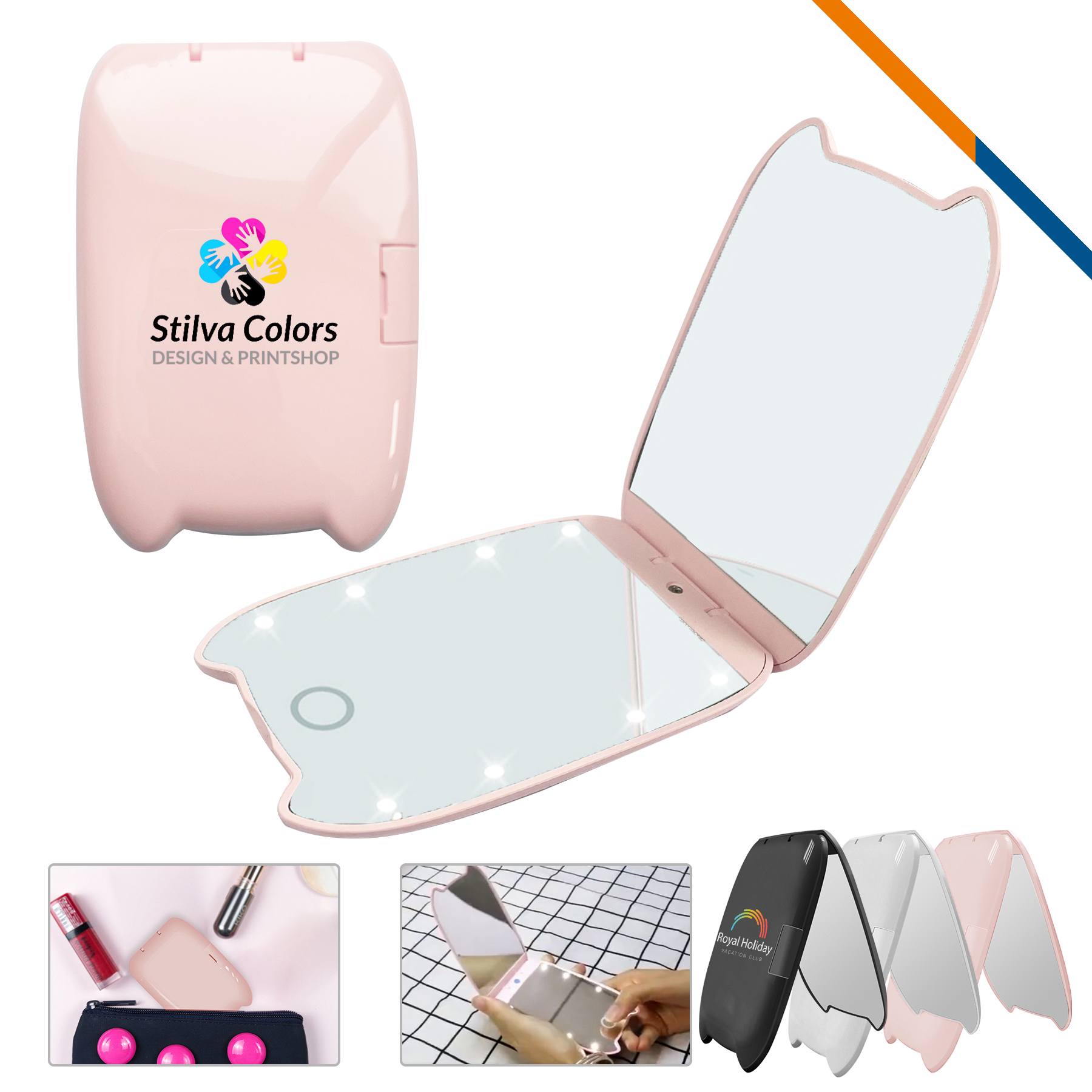Dubin LED Compact Mirror 3