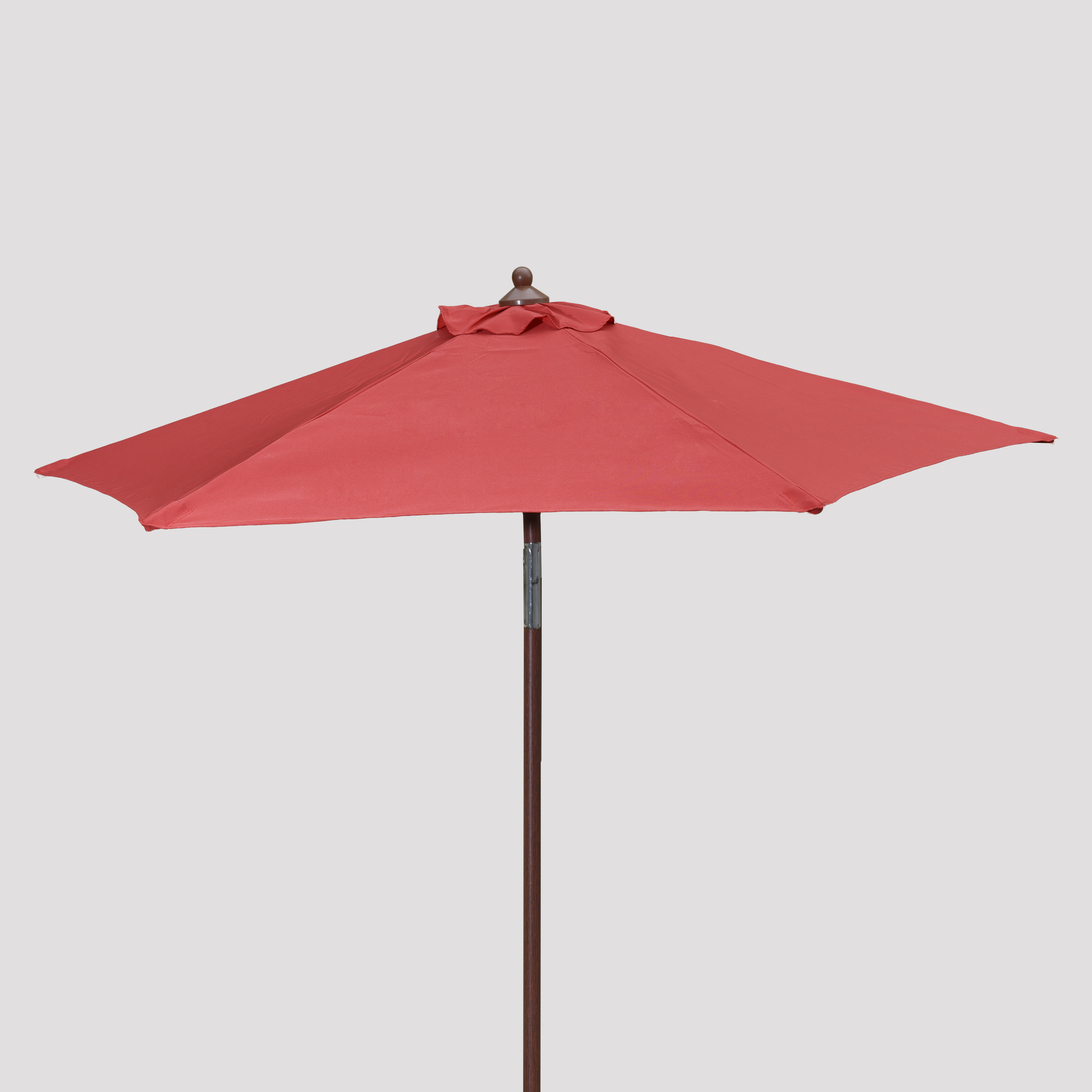 7' Wood Look Market Umbrella with Tilt