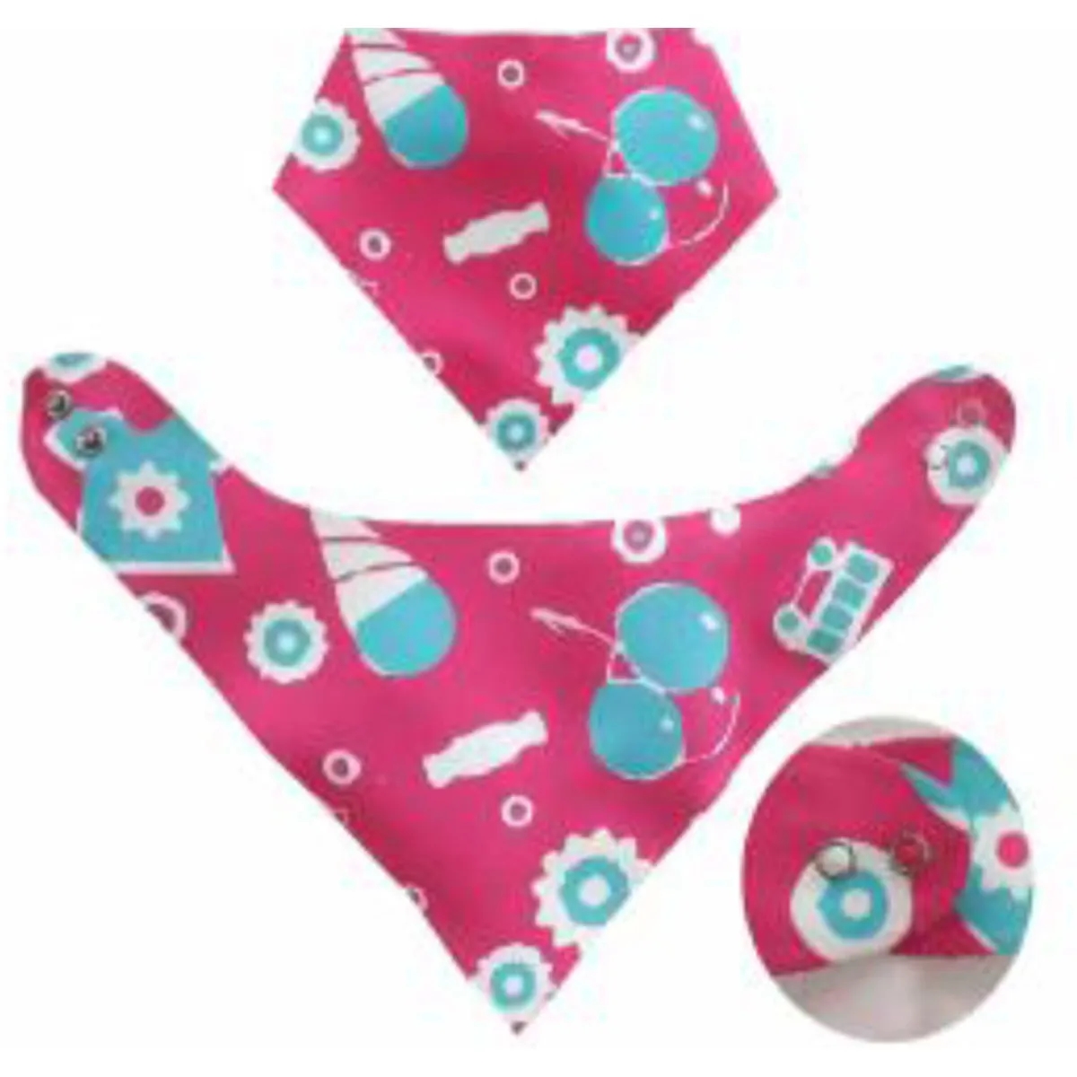 Sublimated Bandana Baby Bib, 15x8 2