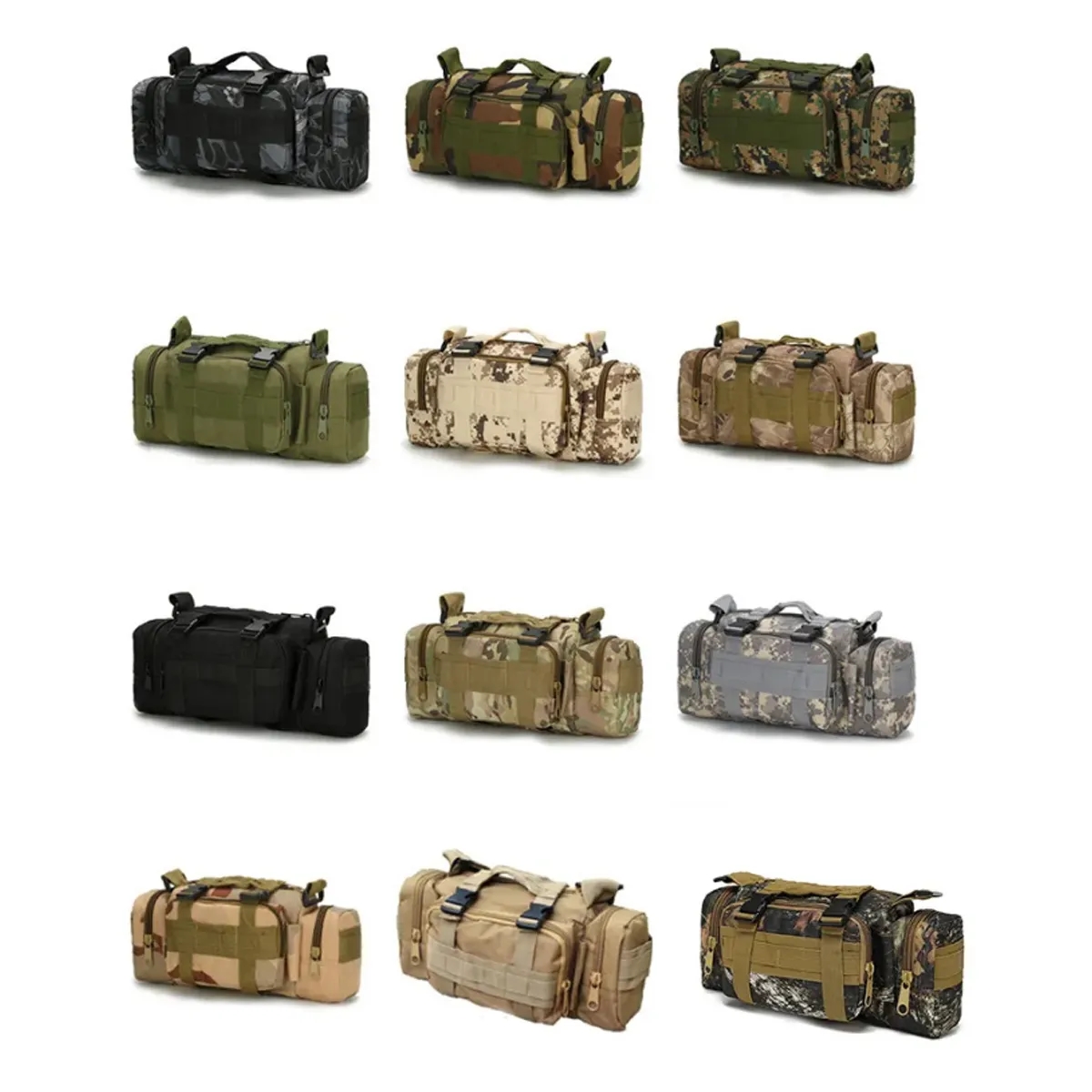 Tactical MOLLE Outdoor Waist Crossbody Sling Bag Pack 7