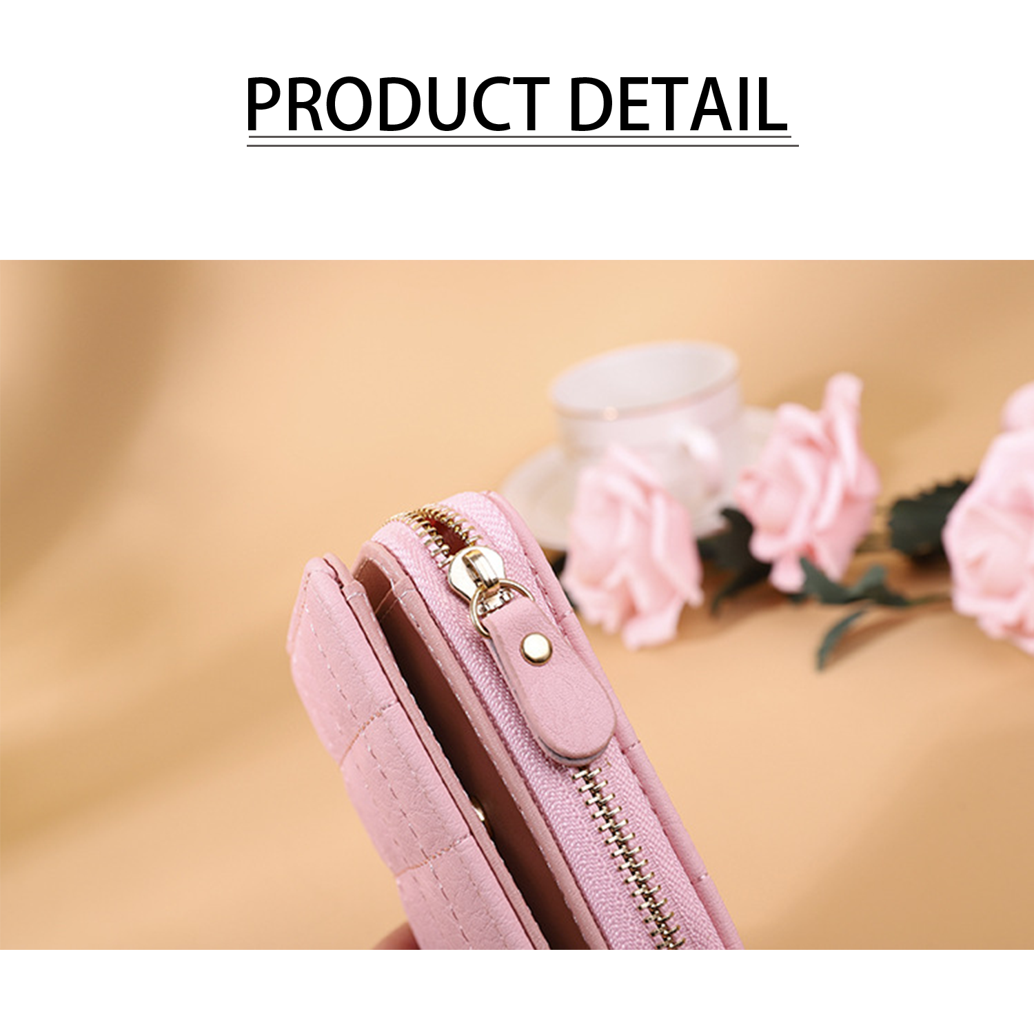 Mini Multi-Slot Wallet W/ Zipper Closure 3