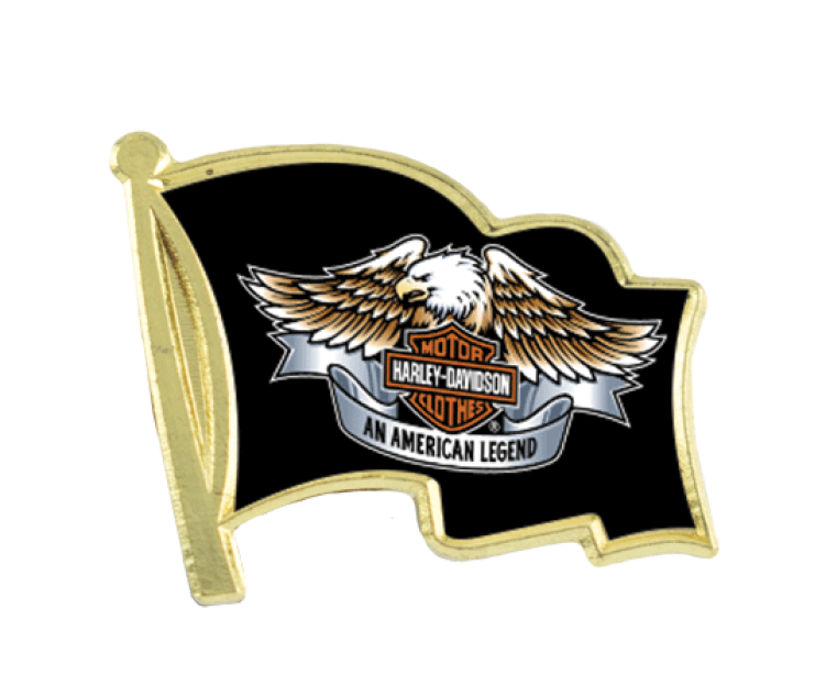 Express Texture Tone 1" Flag Lapel Pin 3