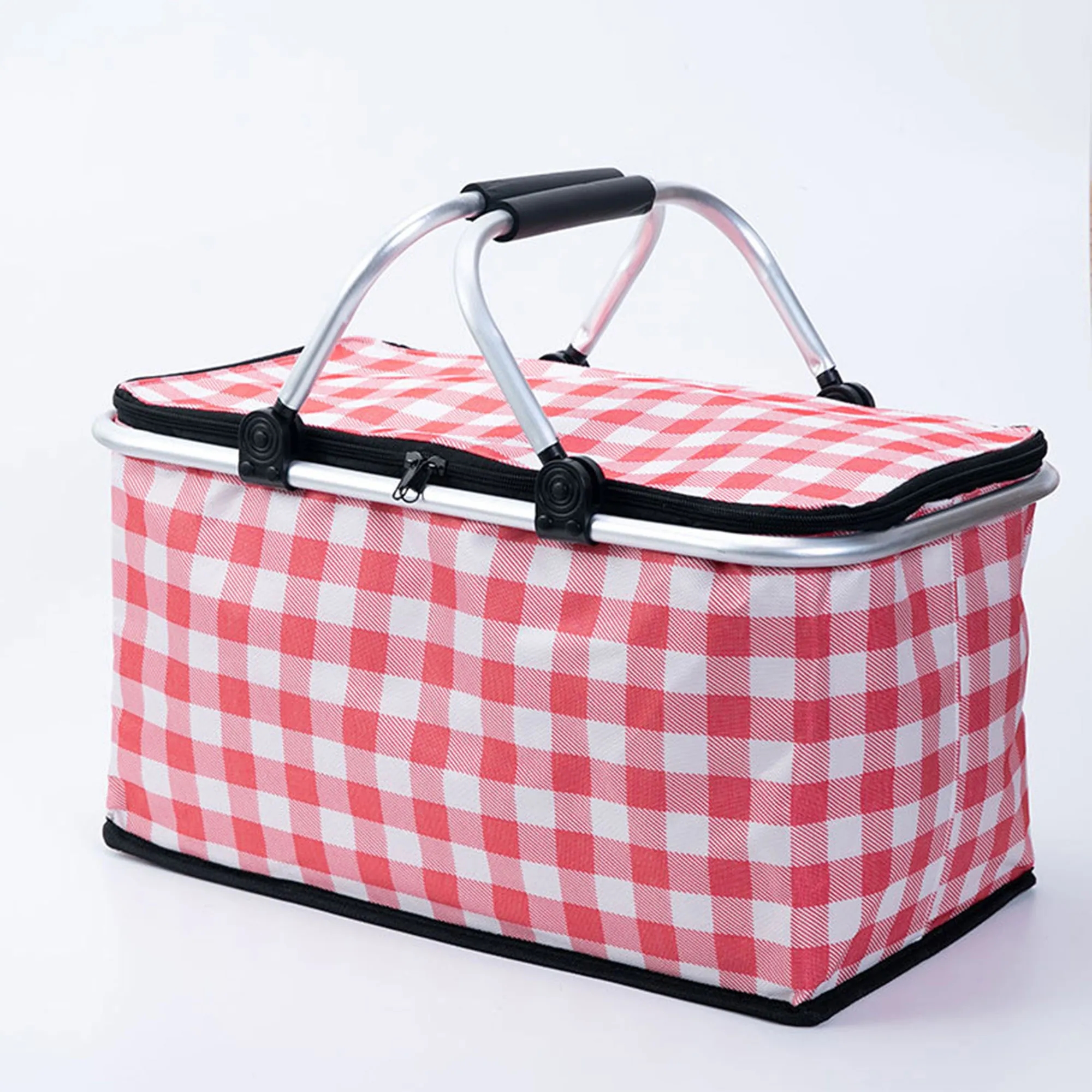 Checkered Picnic Basket 6