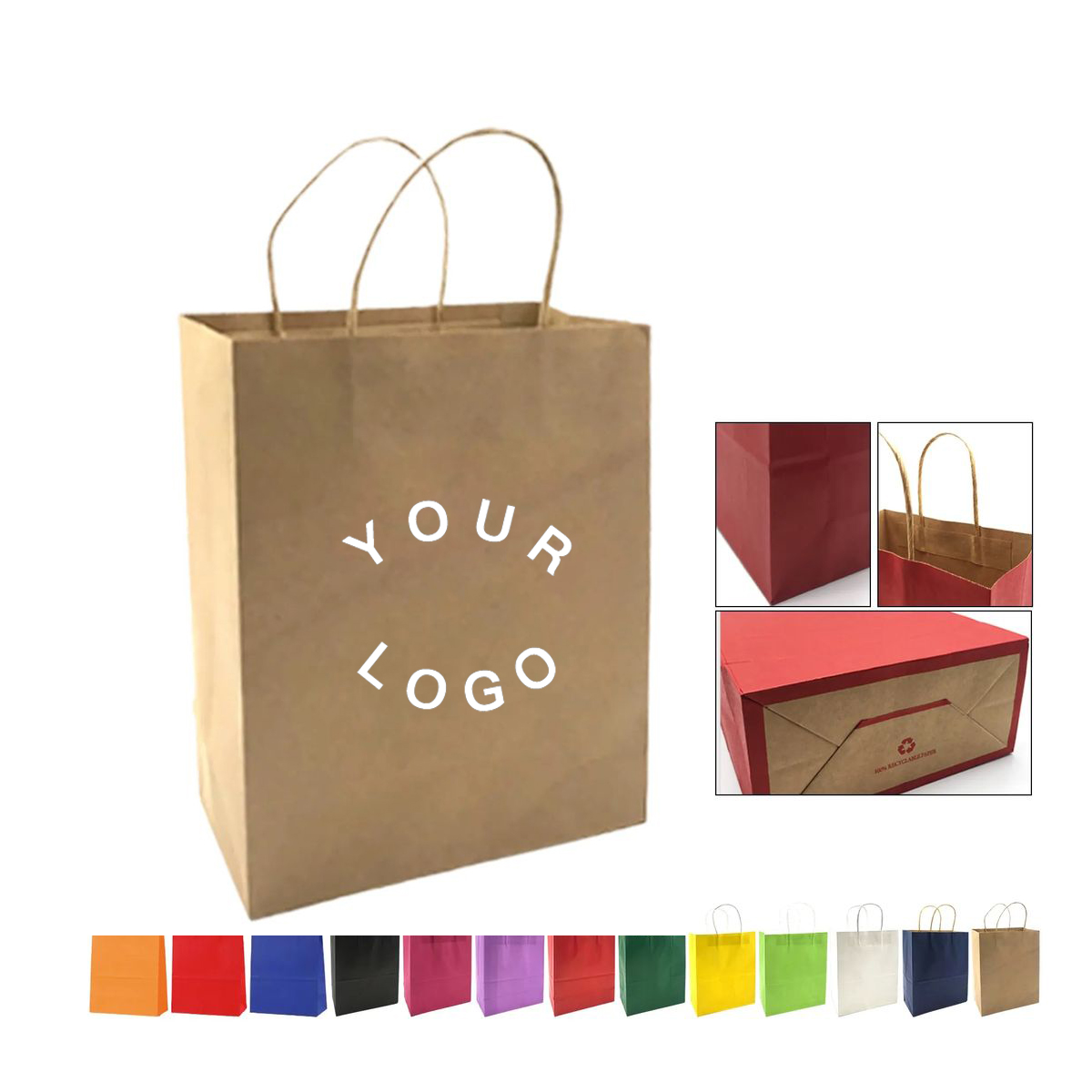 Mini Kraft Paper Gift Bag 6 Inch 3