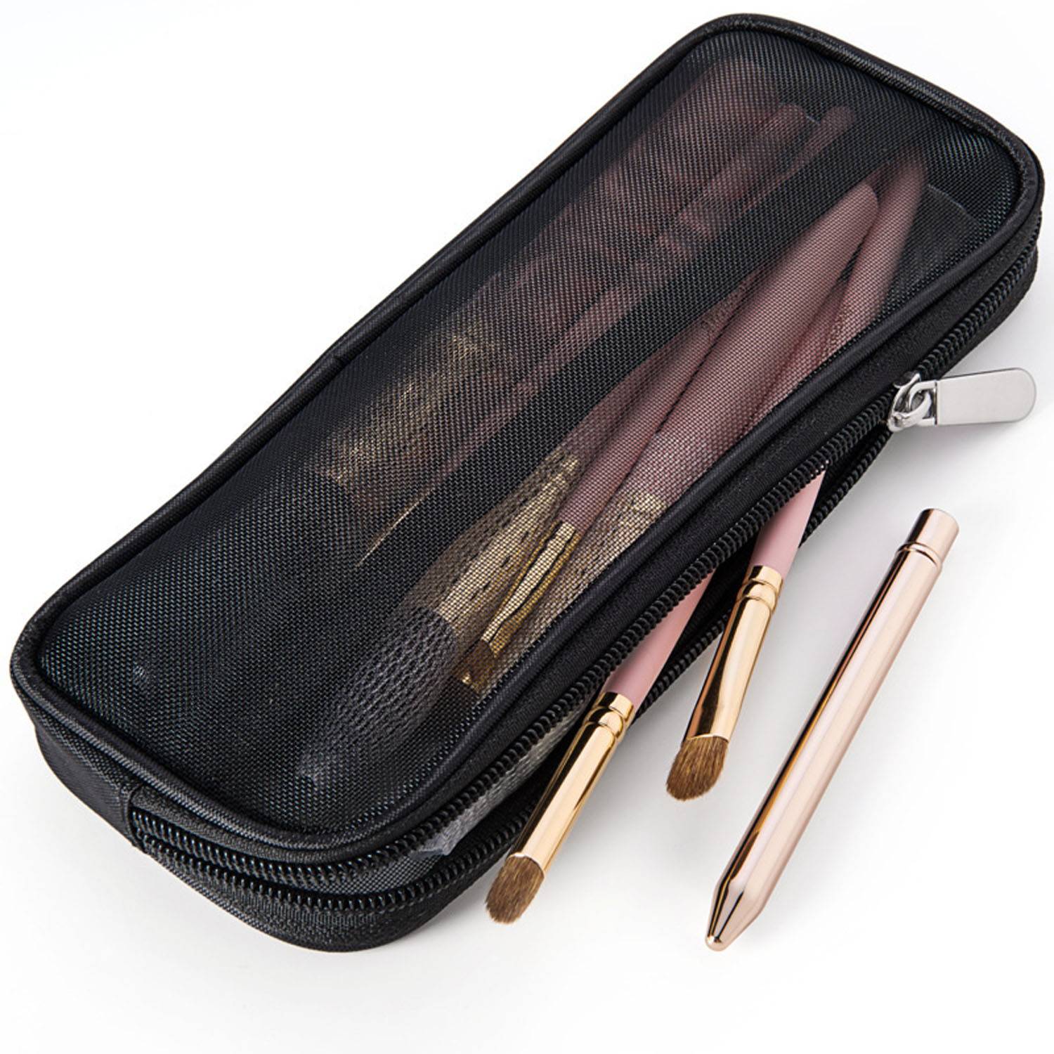 Lightweight Portable Breathable Nylon Mesh Makeup Bag 2