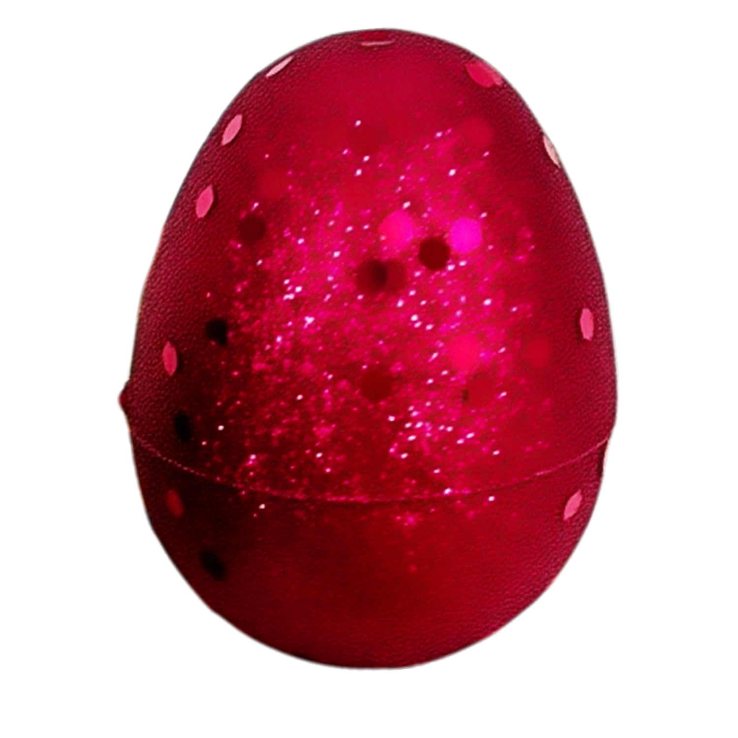 Glittered Fillable Plastic Easter Eggs 12