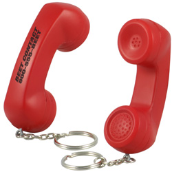 Telephone Receiver Stress Reliever Key Chain 1