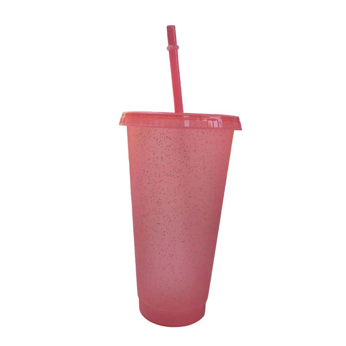 Reusable Sparkle Straw Cup 24oz for Drinks 12