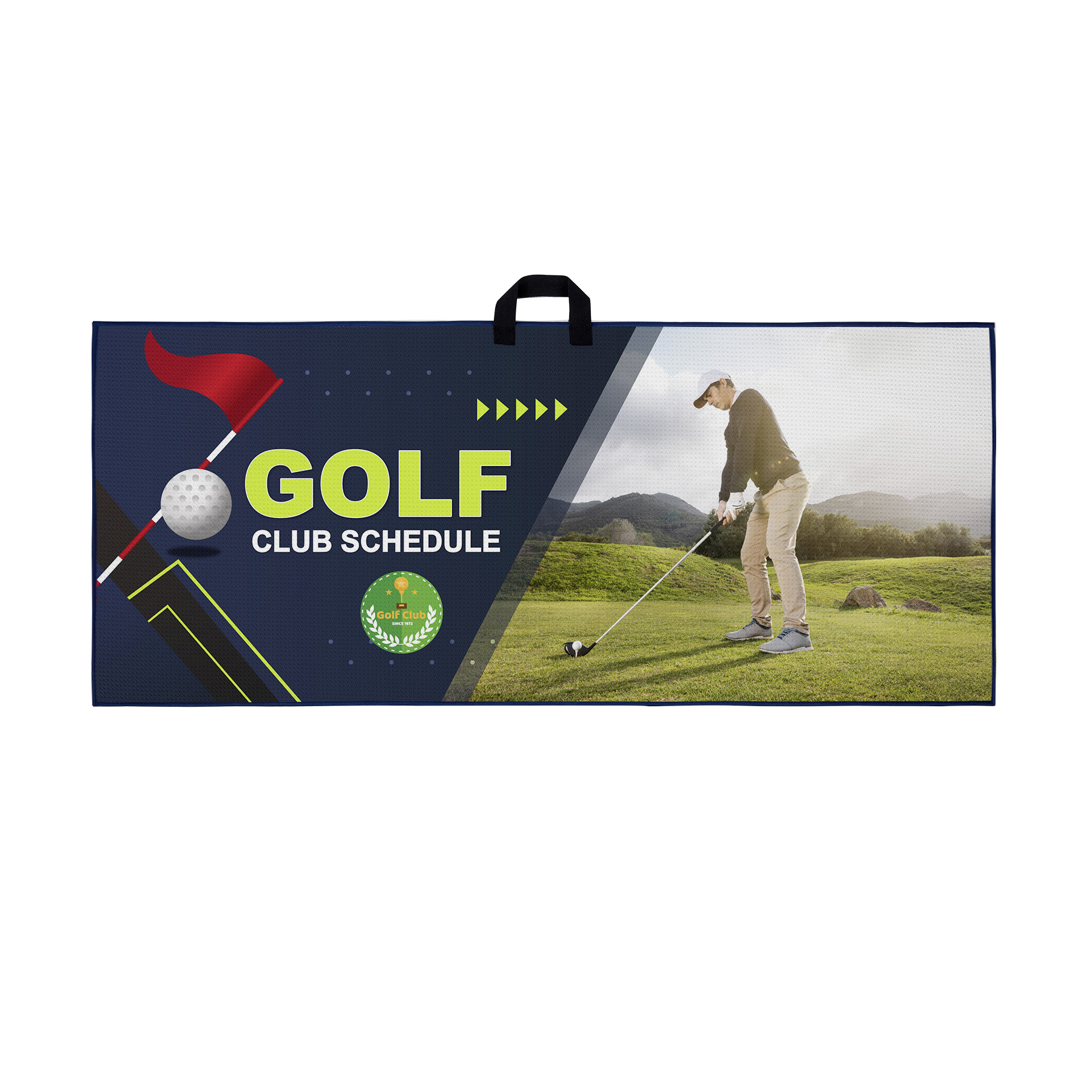 17" X 40" Full Color Waffle Golf Towel 3