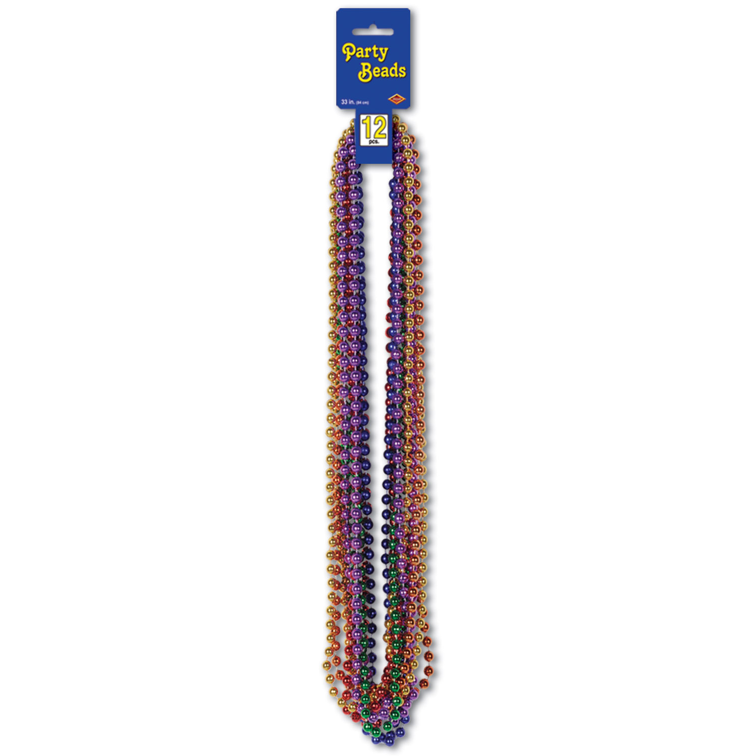 Mardi Gras Small Round Party Beads