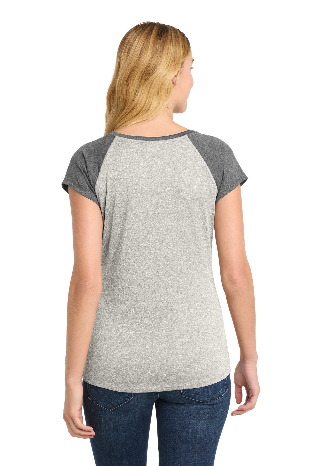 Sport-Tek Women's Heather-On-Heather Contender Scoop Neck Tee. LST362 25
