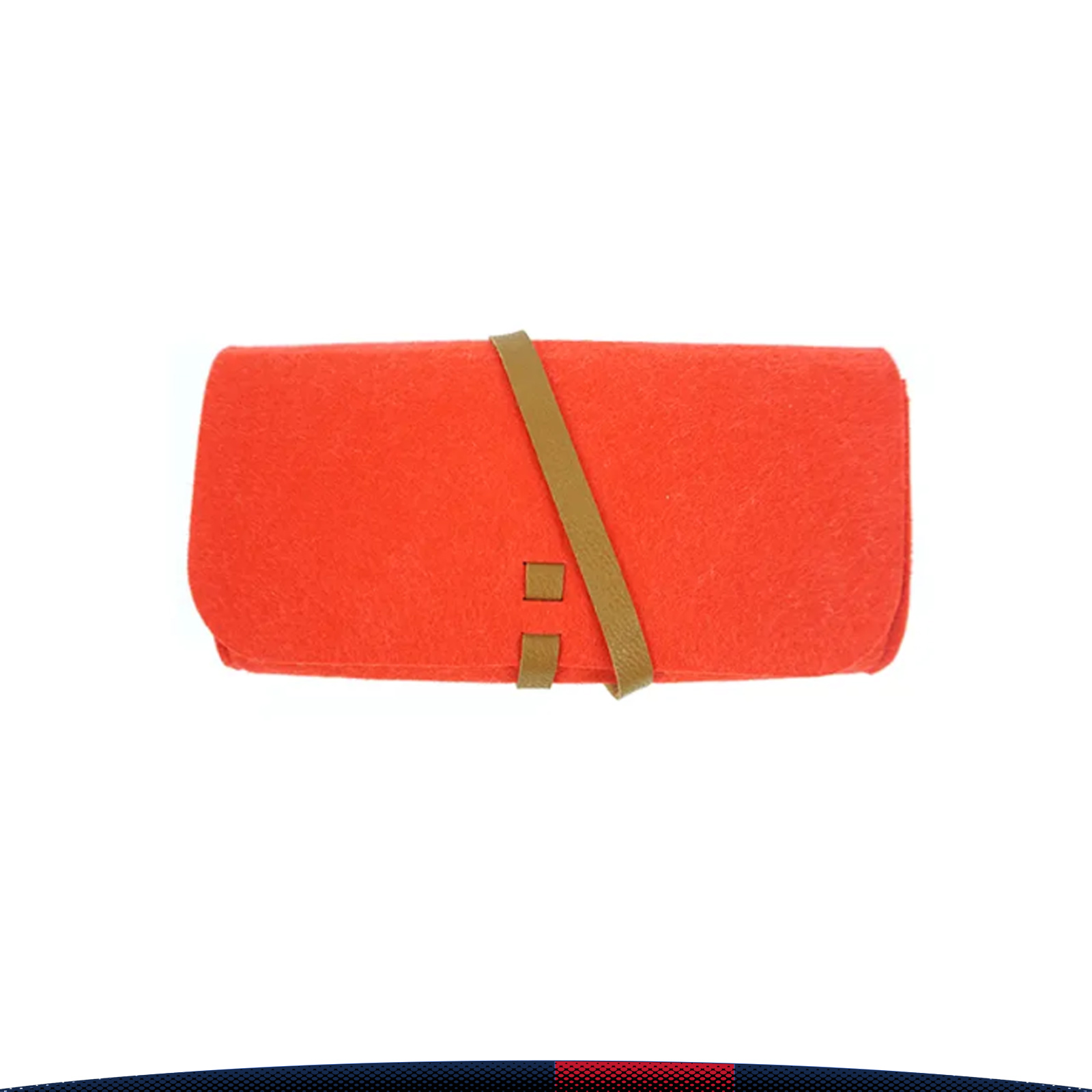Skopee Reversible Felt Roll-Up Glasses Pouch 1