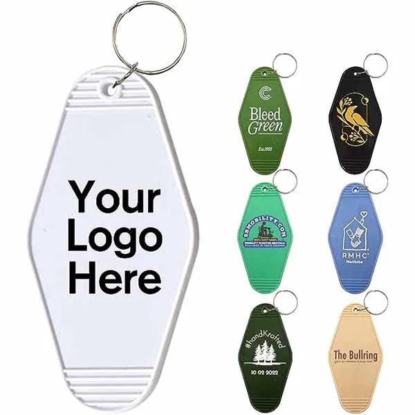 Plastic Hotel Key Tag Motel Keychain 1