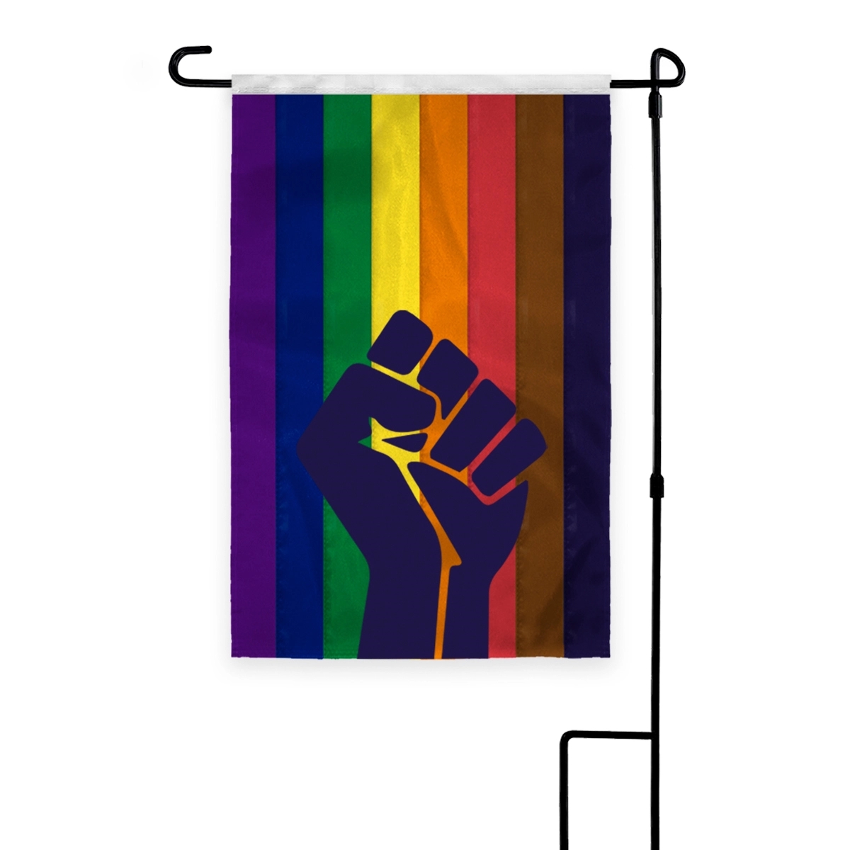 12" x 18" 1ply Nylon POC with fist Deluxe Garden Flag 1