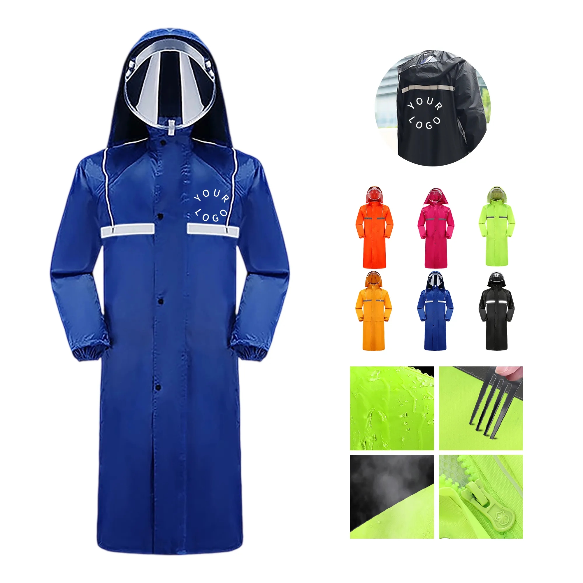 Waterproof Long Outdoor Raincoat 6