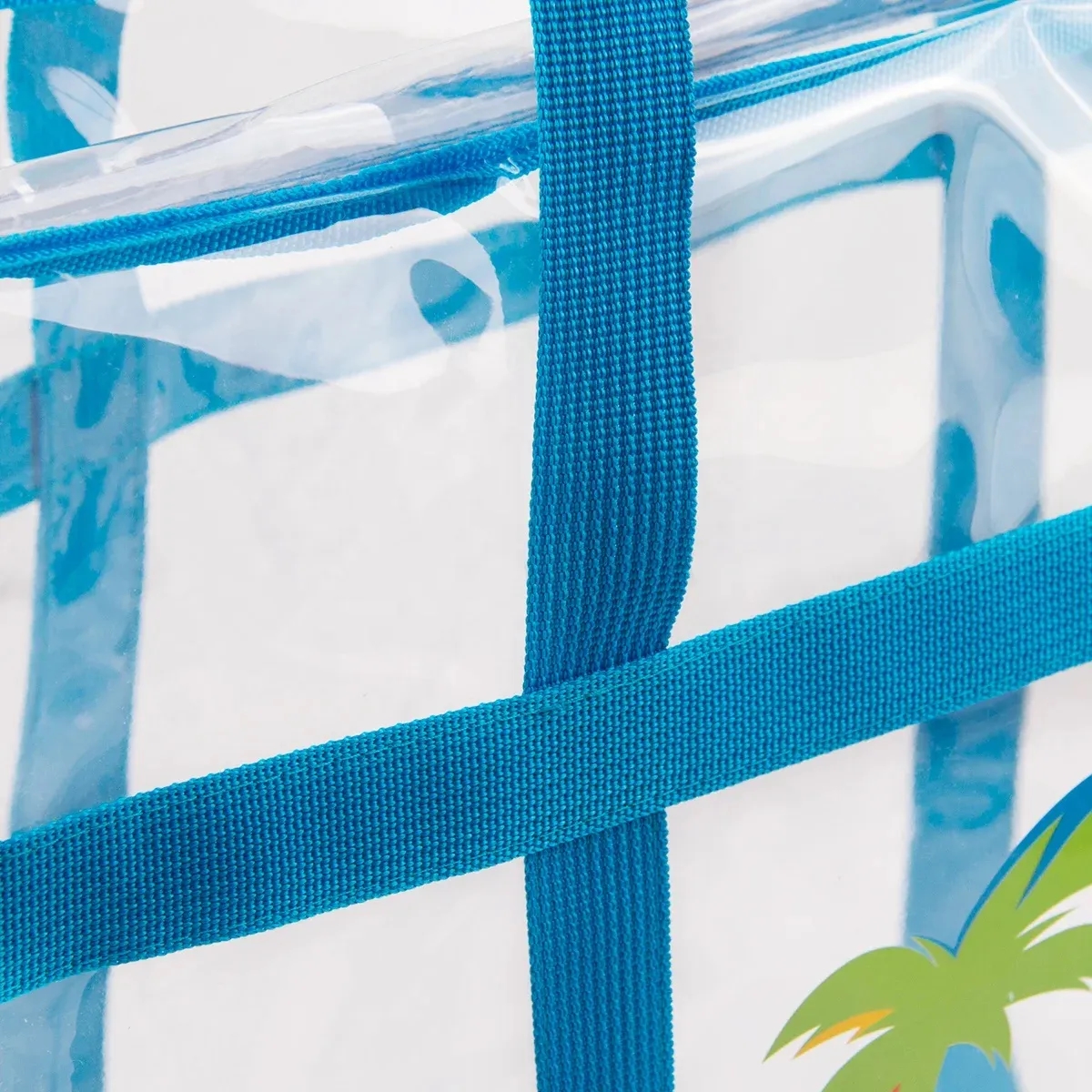 Custom Clear PVC Beach Tote Bag 7