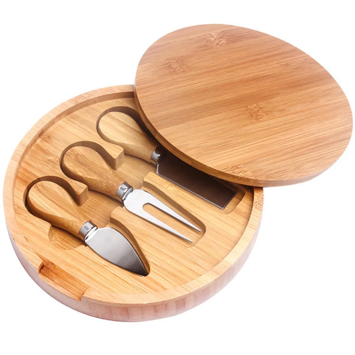 Harper Mini Bamboo Cheese Board Knife Set 2