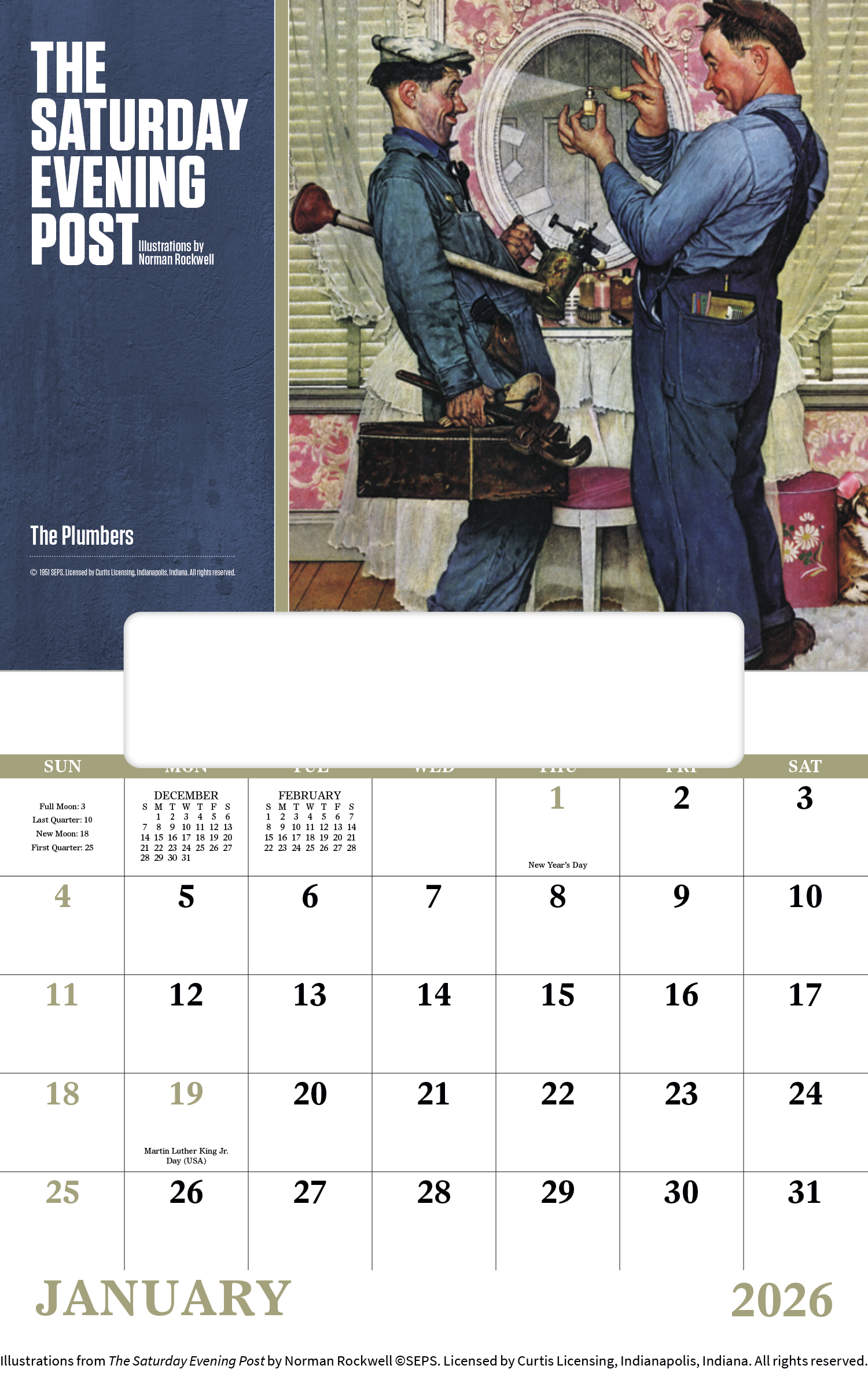 Good Value™ The Saturday Evening Post - Window Calendar 4