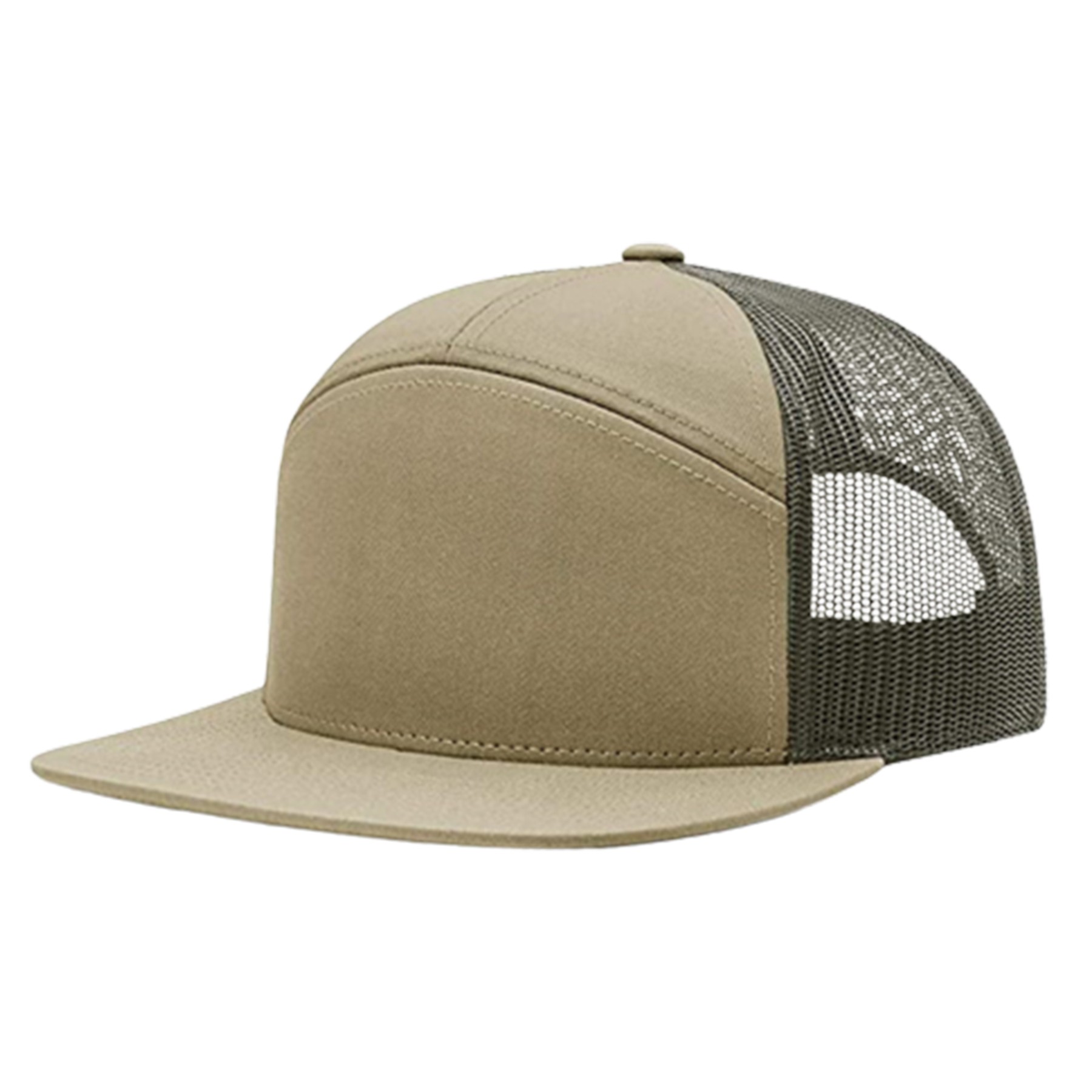 Cotton Flat Brim Mesh Baseball Cap 2