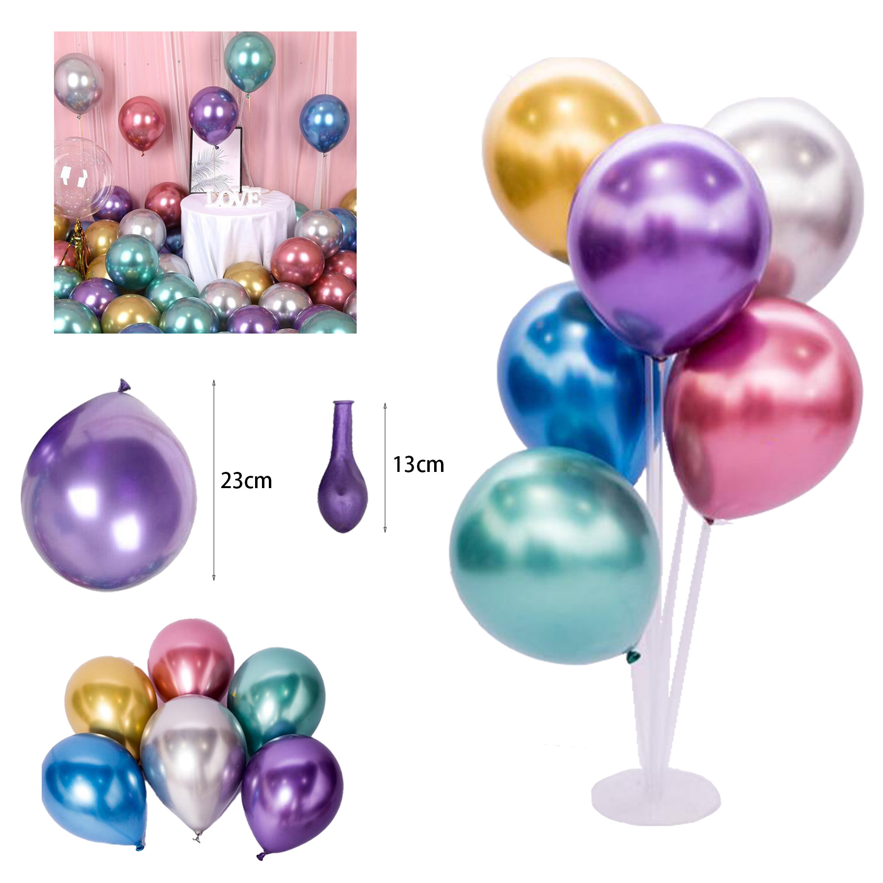 10 Inch Colorful Metal Balloons 2