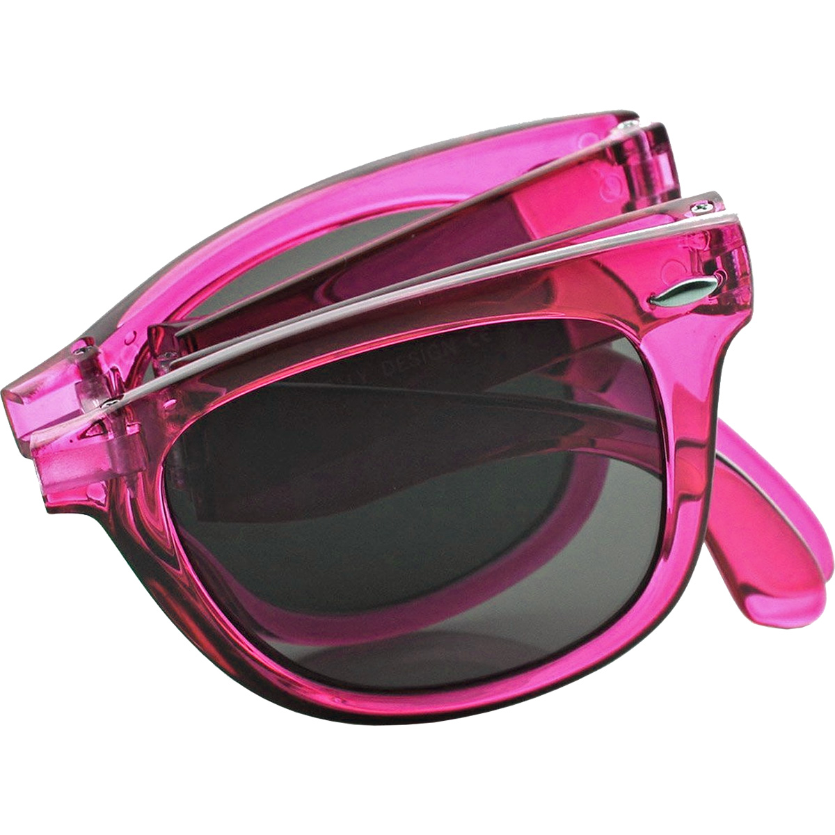 Clear Foldable Retro Mirror Sunglasses 15