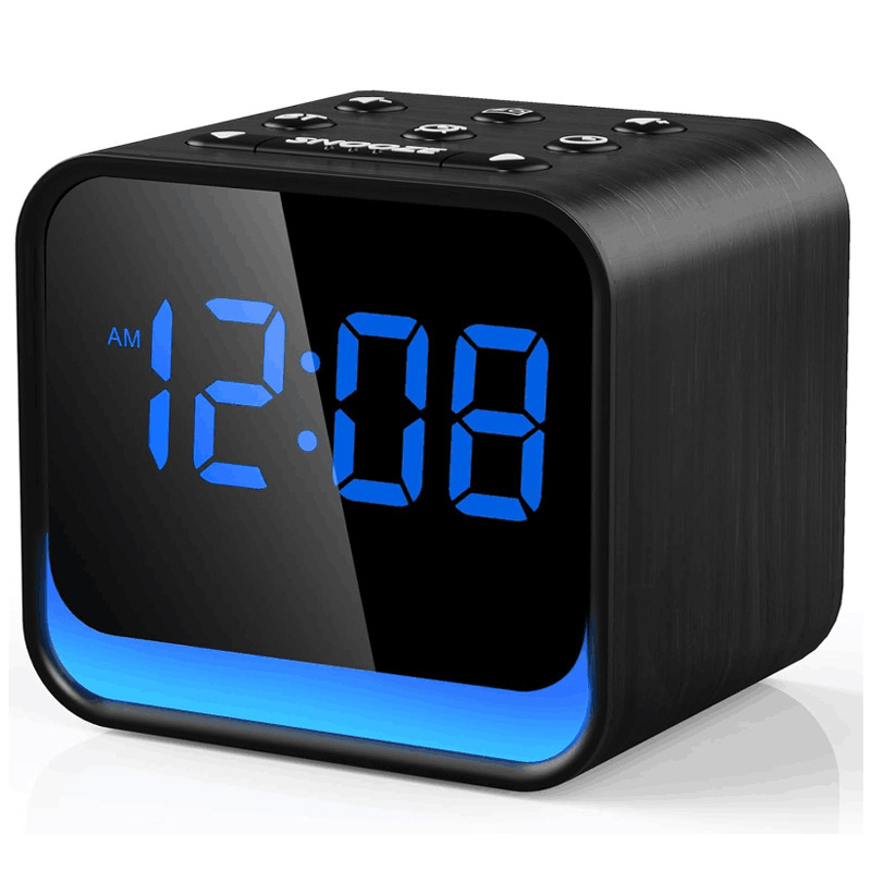 Wooden Sound Machine Alarm Clock for Bedrooms 12