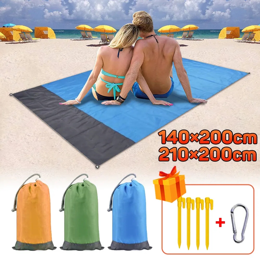 Beach Blanket Sandproof, Extra Large Picnic Mat 3