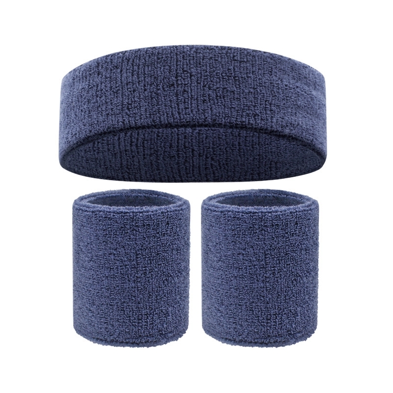 Sweatband Sports Headband Wristband Set 17